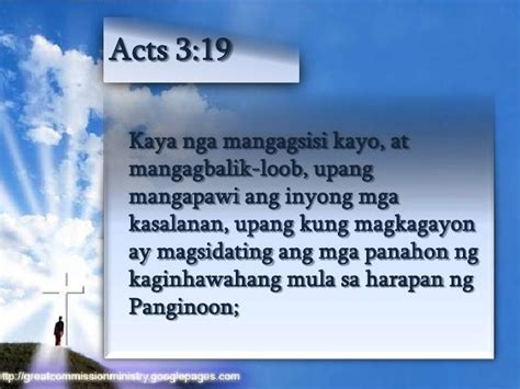 Repentance in Tagalog.